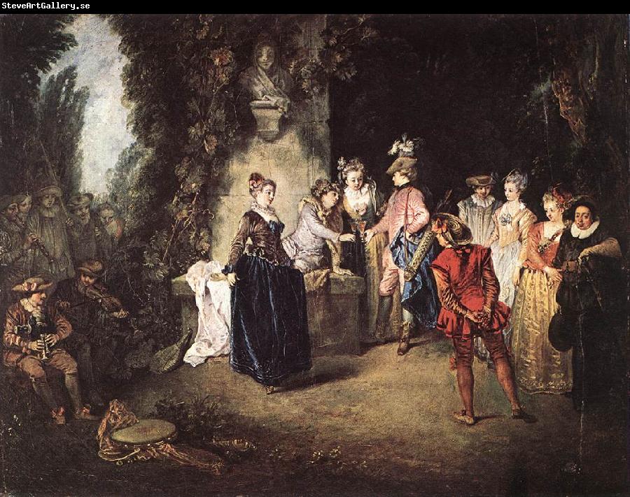 WATTEAU, Antoine The French Comedy